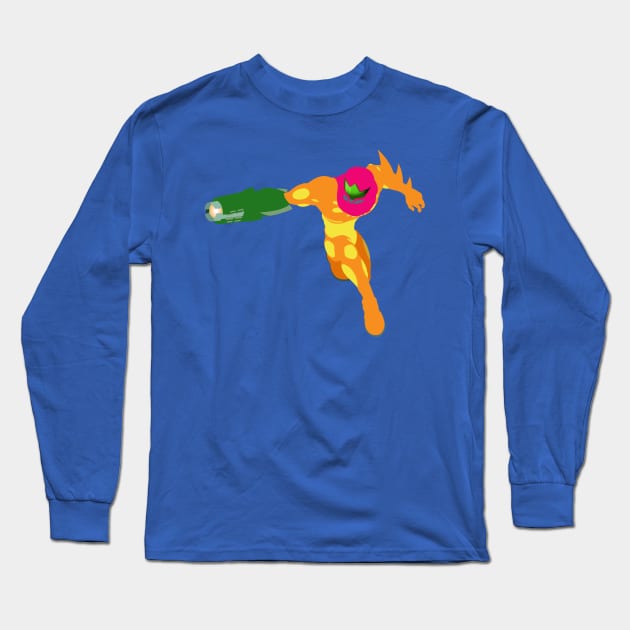 Metroid Fusion - Unnamed Fusion Suit Samus Long Sleeve T-Shirt by turpinator